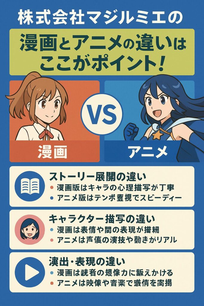 株式会社マジルミエの漫画とアニメの違いはここがポイント!