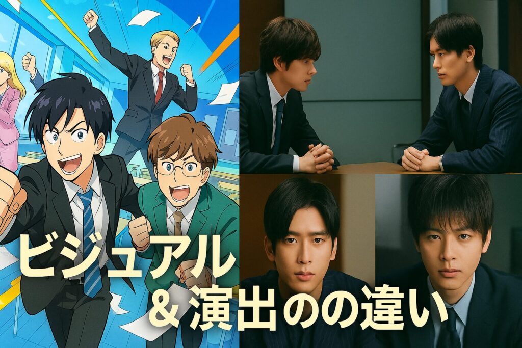 演出・ビジュアルの違い：アニメとドラマ