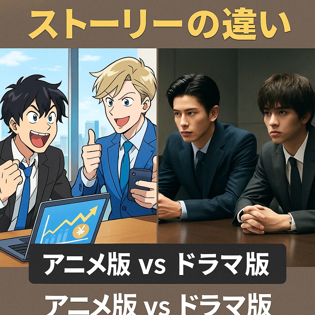 ストーリーの違い：アニメ版 vs ドラマ版