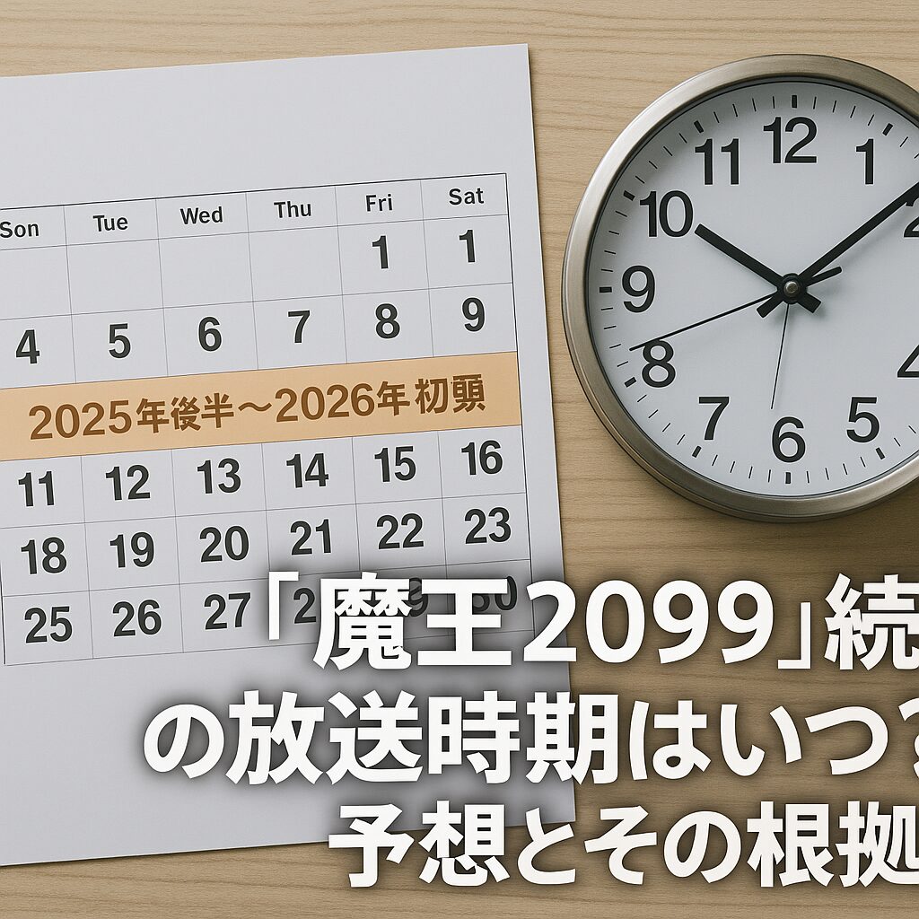 『魔王2099』続編の放送時期はいつ?予想とその根拠