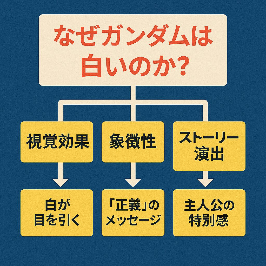 白いガンダムのデザインと戦略