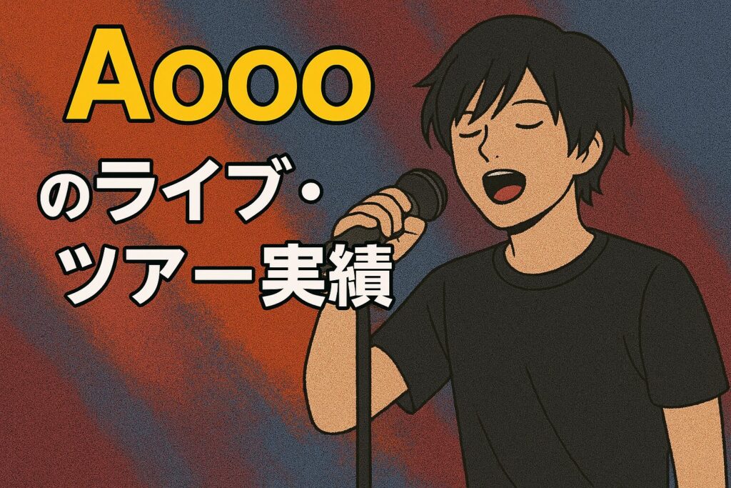Aoooのライブ・ツアー実績